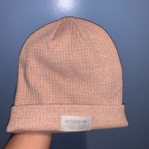 Pink adidas beanie